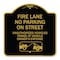 Signmission No Parking on Street Unauthorized Vehicles Towed at Vehicle Owners Expense, A-DES-BG-1818-23690 A-DES-BG-1818-23690 - alternate 1